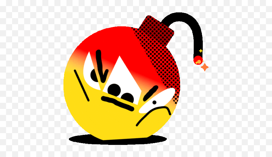 Turning Into A Bomb With A Burning Fuse Gif - Pardon Bomb Angry Discover U0026 Share Gifs Happy Emoji,Bomb Emoticon