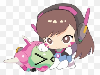 Overwatch - Overwatch Dva Transparent Sticker Emoji,Overwatch Dance Emoticon Dva Out Of Mech