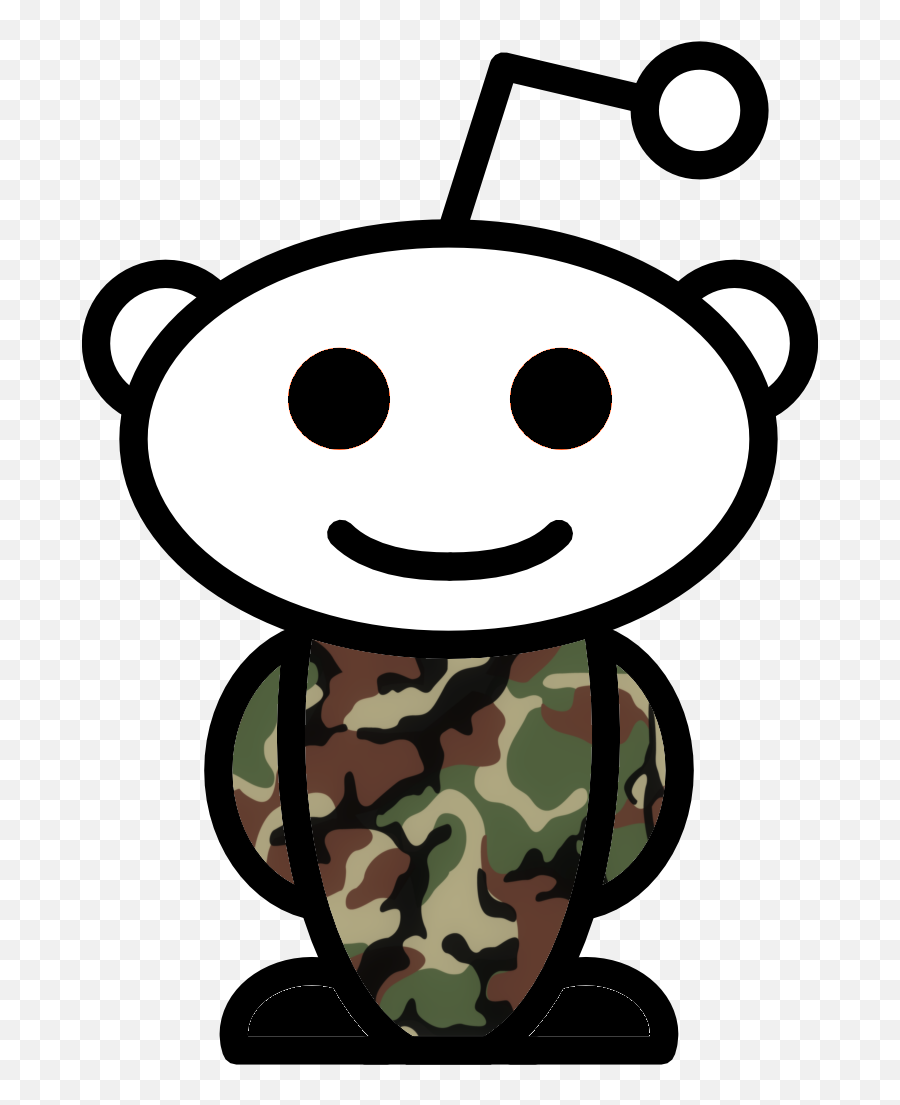 Military Camo Reddit Alien Reddit Alien - Clip Art Library Reddit Logo Emoji,Snoo Emoticon Facebook