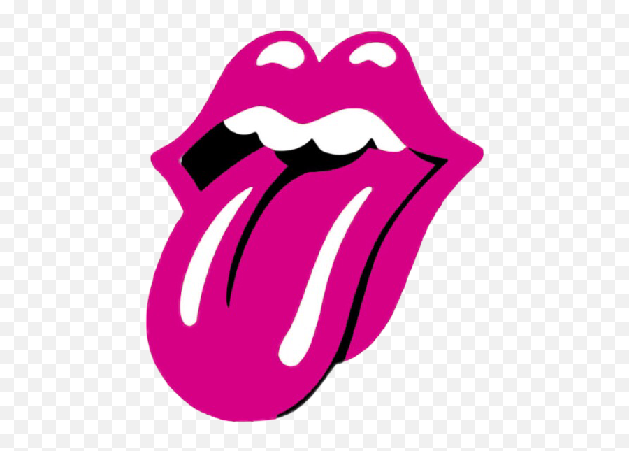 Rollingstones Lips Pink Scpinkcolor Pinkcolor - Pink Rolling Stones Stickers Emoji,How To Find Emojis On Iphone 5se