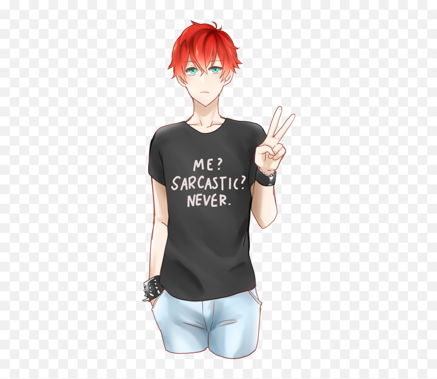 Mystic Messenger - Saeran Choi Transparent Background Emoji,App That Makes Me Cute Emoticons Like Mystic Mesdenger