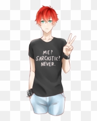 Mystic Messenger - Saeran Choi Transparent Background Emoji,App That Makes Me Cute Emoticons Like Mystic Mesdenger