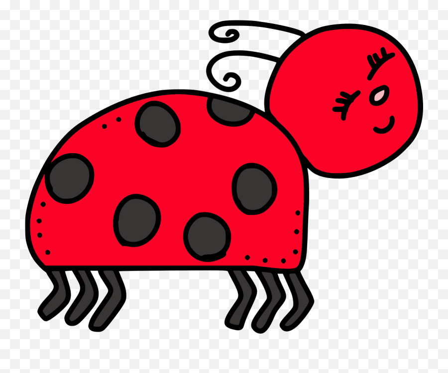 Cartoon Happy Ladybug With Closed Eyes Free Image Download - Clip Art Bug Png Emoji,Emoticon For A Lady Bug