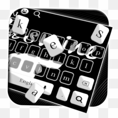 Cool Black And White Keyboard Theme - Office Equipment Emoji,Black Emojis Android