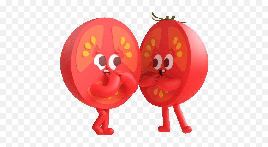 Tomato Makes The Other Half Laugh Sticker - The Other Half Emoji,Tomato Emojis Tomato Makes The Other Half Laugh Sticker - The Other Half Emoji,Tomato Emojis