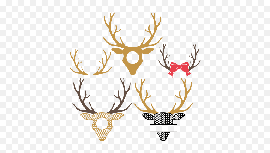 Antlers - Free Svg Files Svgheartcom Emoji,Deer Head Emoji