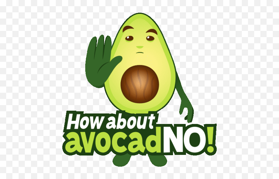 How About Avocadno Avocado Adventures Sticker - How About Emoji,Avocado Emoji