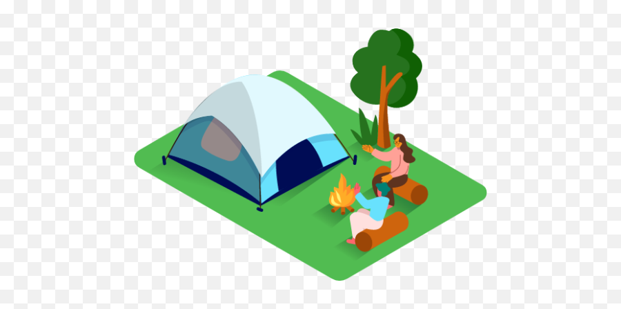 Camping Illustration - Download For Free U2013 Iconduck Emoji,Tent Emoji