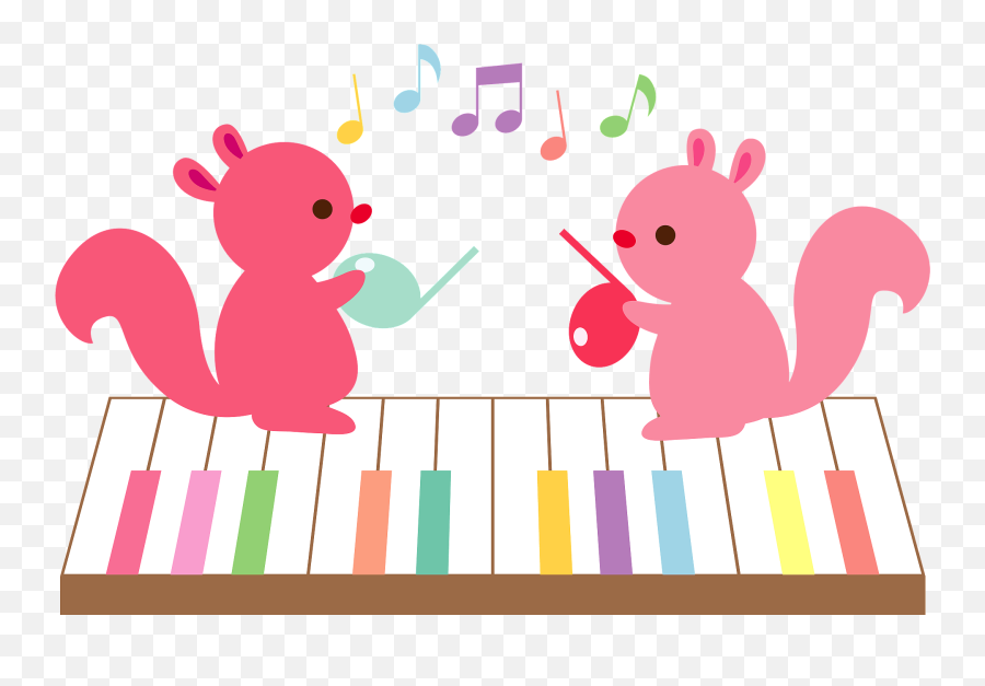 Music Notes Squirrels And A Piano Emoji,Piano Emoji Png