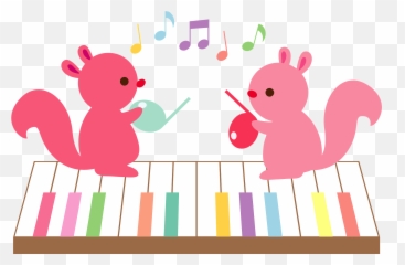 Music Notes Squirrels And A Piano Emoji,Piano Emoji Png