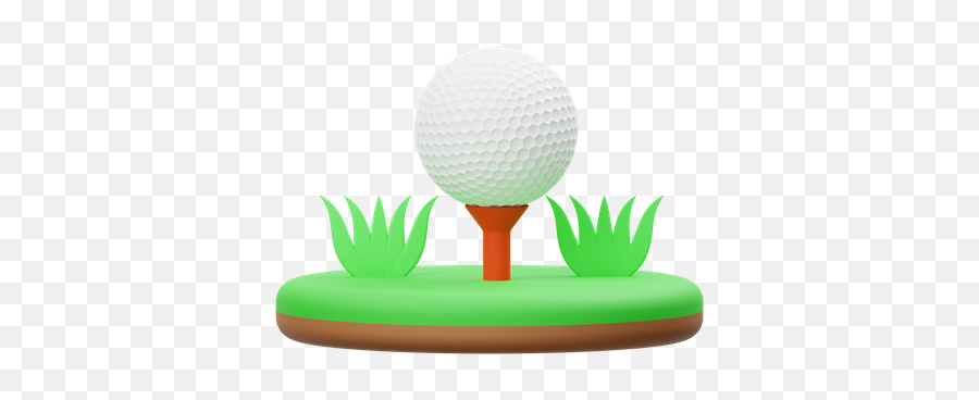 Premium Golf Ball 3d Illustration Download In Png Obj Or Emoji,Gold Ball Emoji