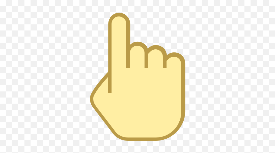 One Finger Icon In Office Style Emoji,Emoji Hand Gesture Meaning