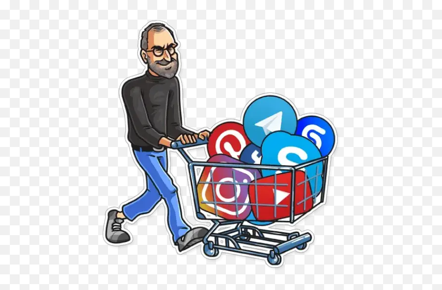 Steve Jobs Stickers For Whatsapp - Steve Jobs Sticker Whatsapp Emoji,Steve Jobs Emoji