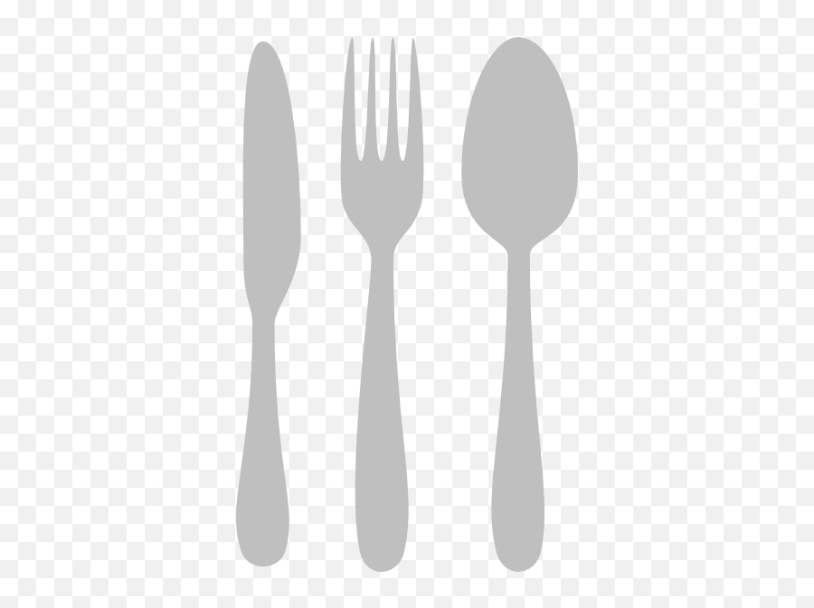 Fork And Knife Silhouette Transparent - Silverware Clipart Emoji,Fork Emoji