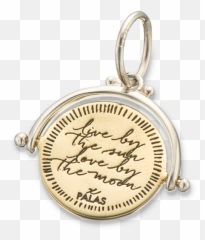 Live By The Sun Love By The Moon Spinner Charm - Solid Emoji,Moon Emoji Friendship Necklaces