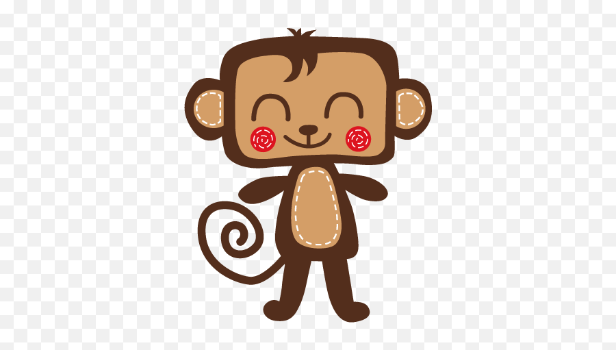 Kids Smiling Monkey Wall Sticker - Imagenes Infantiles De Un Mono Emoji,Monkey Emoji Sticker