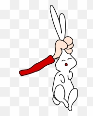 Big Image - Hanging Rabbit Clipart Emoji,Hanging Man Emoji