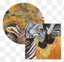 Original Art Karin Brauns - Zebra Emoji,Yairi Howl Emotion