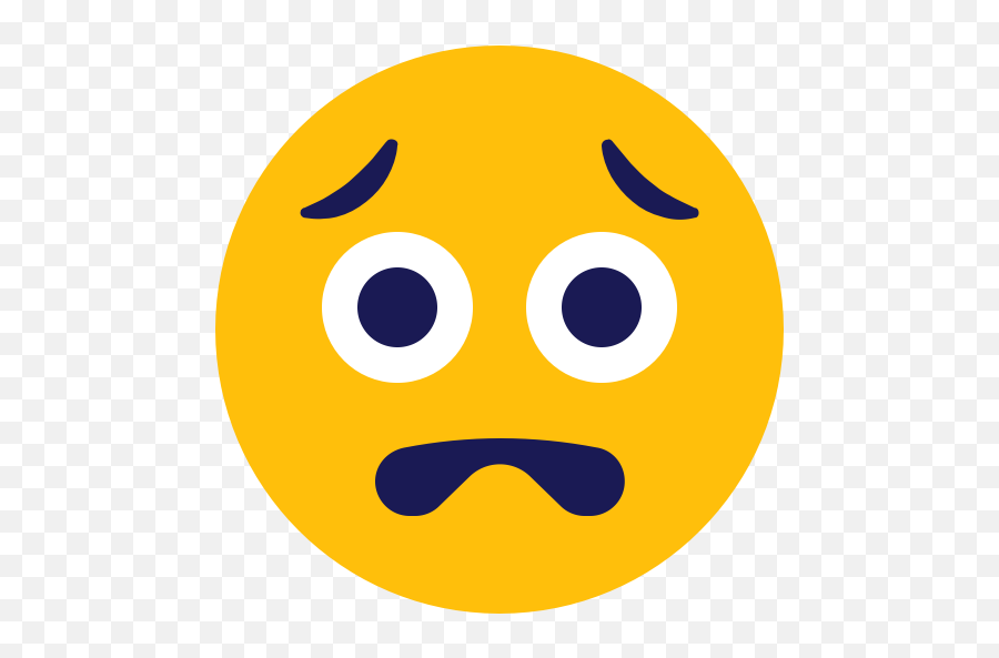 Emoji Emoticon Scared Icon - Scared Emoji,Scared Emoji