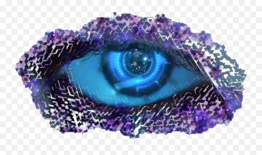 Art Robotic Eyecloseup Sticker By The Hidden Mind - Embellishment Emoji,Hidden Emojis On A Galaxy