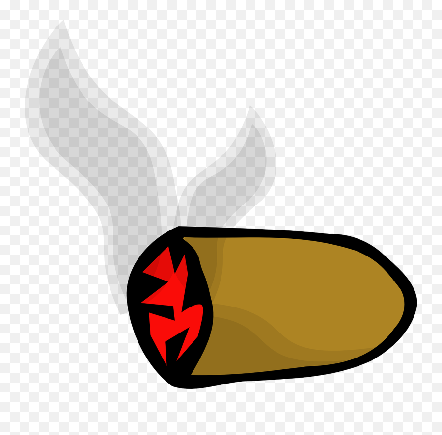 Smoke Cigar Stub Png Svg Clip Art For - Clip Art Emoji,Sunglasses With Cigar Emoji .svg