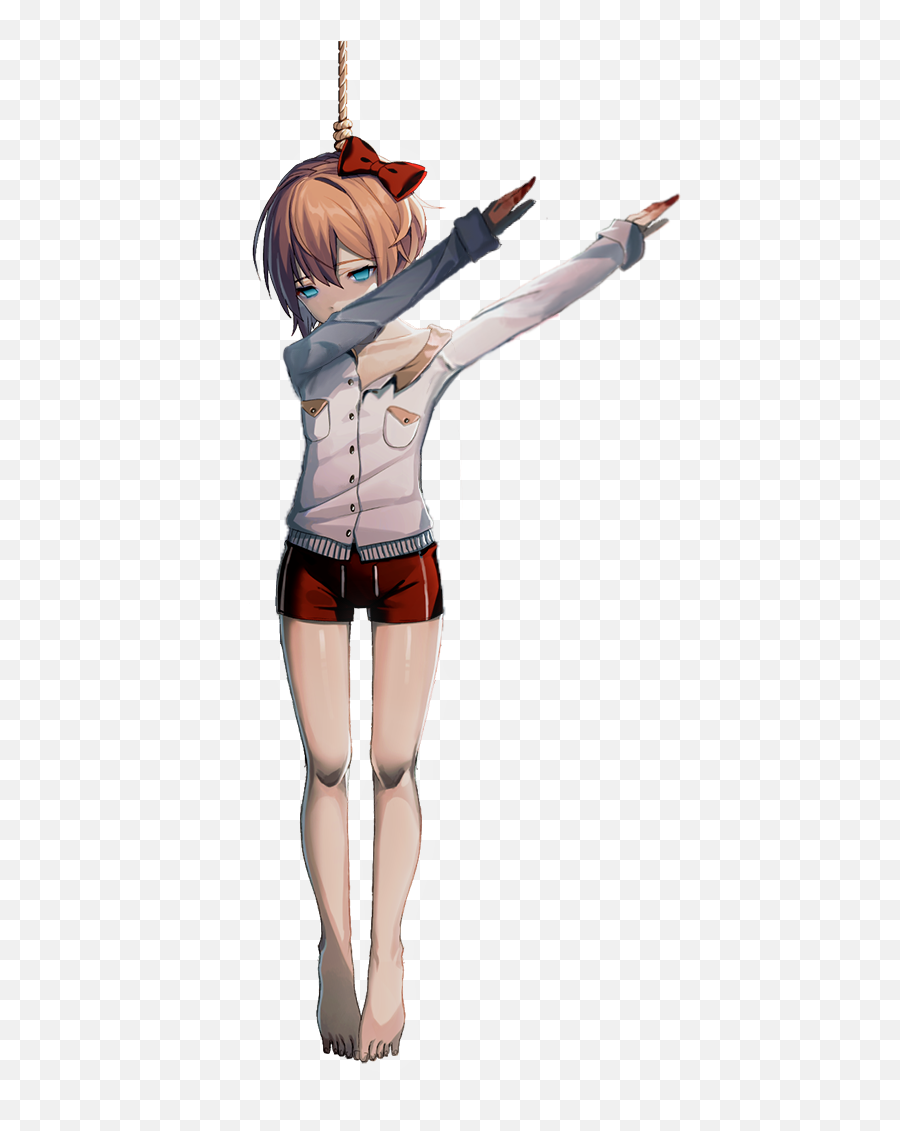 Dab Emoji Png - Doki Doki Literature Club Sayori Death Dab Midriff,The Dab Emoji