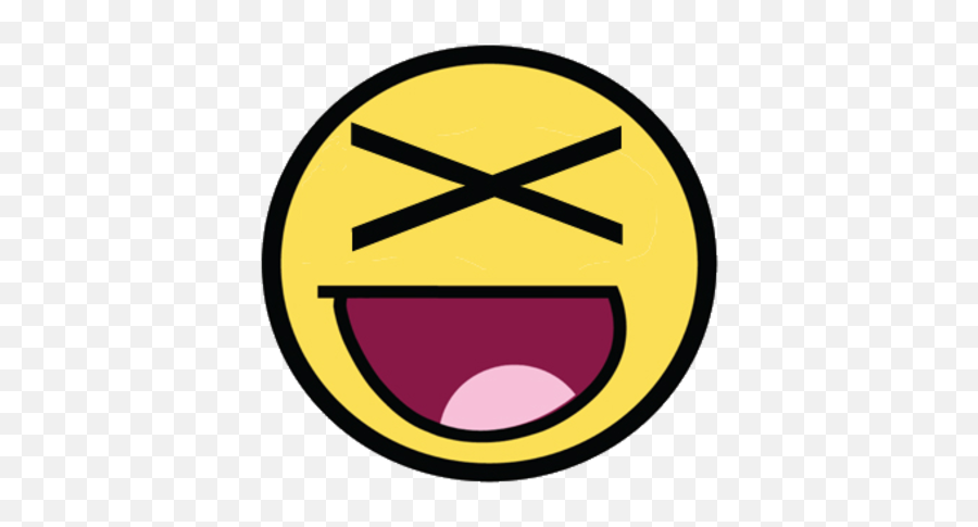 Image - 42961 Awesome Face Epic Smiley Know Your Transparent Big Smiley Face Emoji,Awesomeface Emoticon With Hair