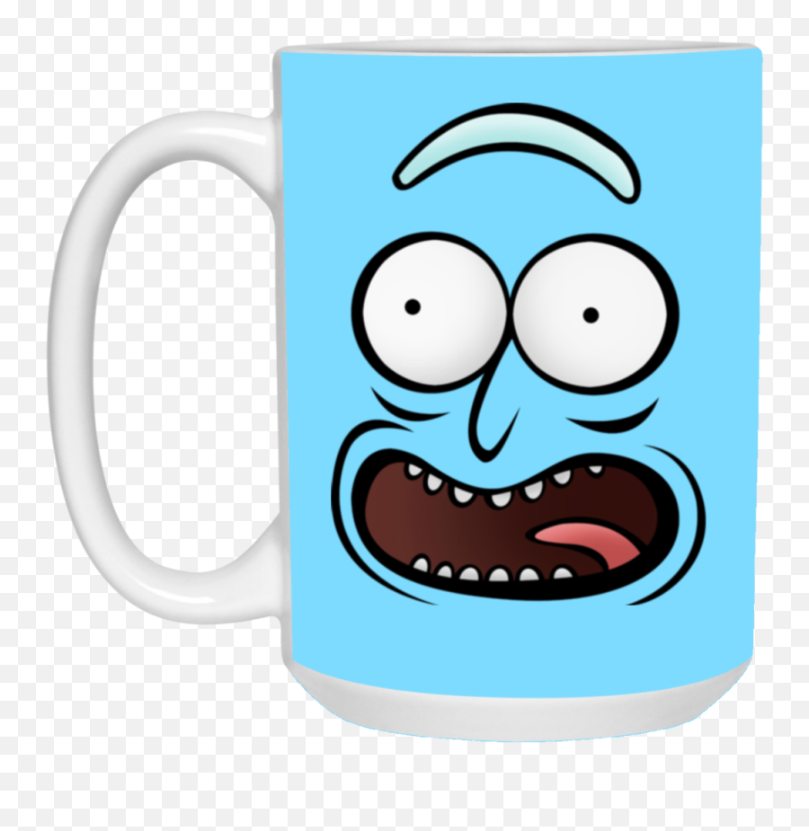 Rickz Pickles Funny Face Emoji Rick Mug - Funny Cup Png,Gift Emoji Png