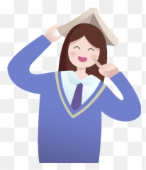Free Online People Figures Characters Girls Vector For - For Graduation Emoji,Hands Up Girl Emoji