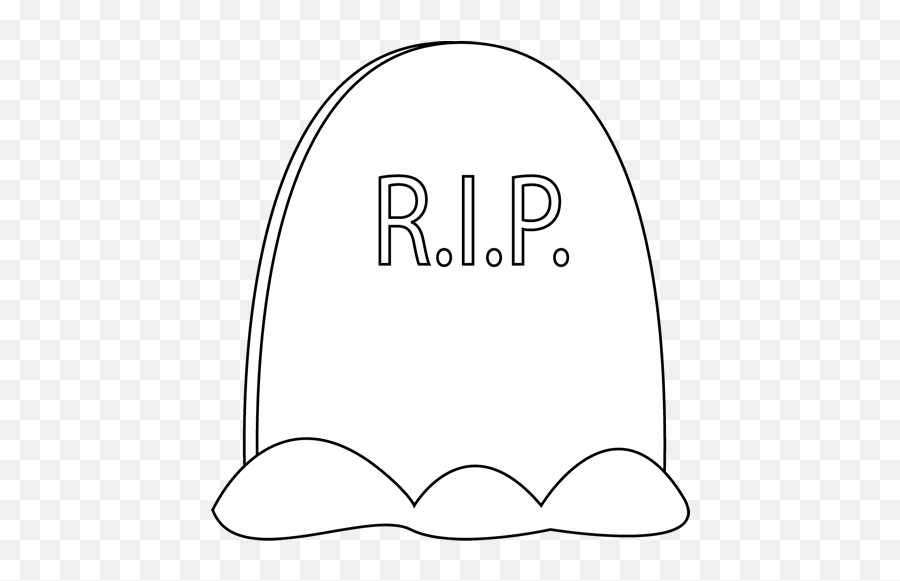 Clip Art Grave Stone - Cartoon Gravestone Black Background Emoji,Graveston3 Emoji