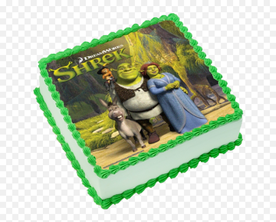 Tortashrek Shrek Torta Sticker By Laardillatsuyu - Pastel De Shrek Y Fiona Emoji,Make Emojis Out Of Fondant