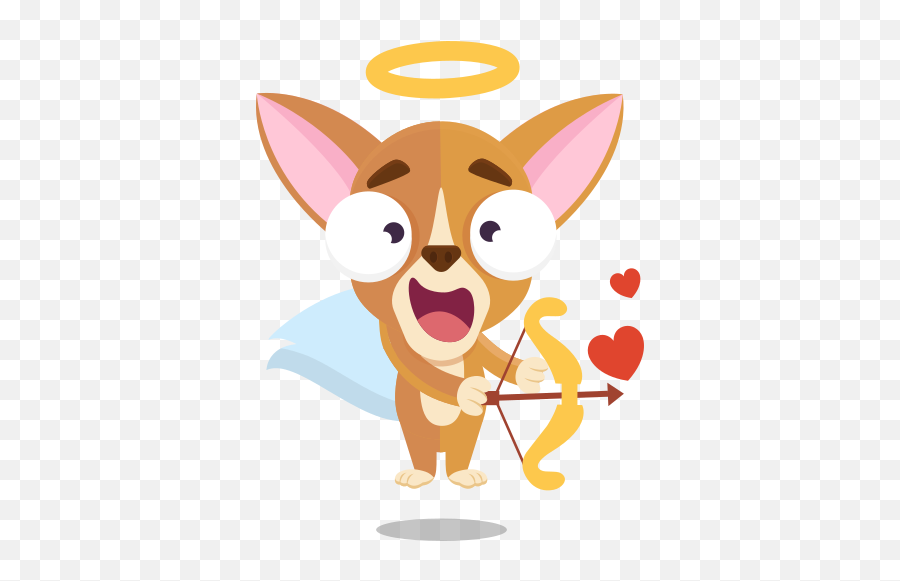 Cupid Stickers - Sticker Emoji,Animated Chihuahua Emoticons For Samsung