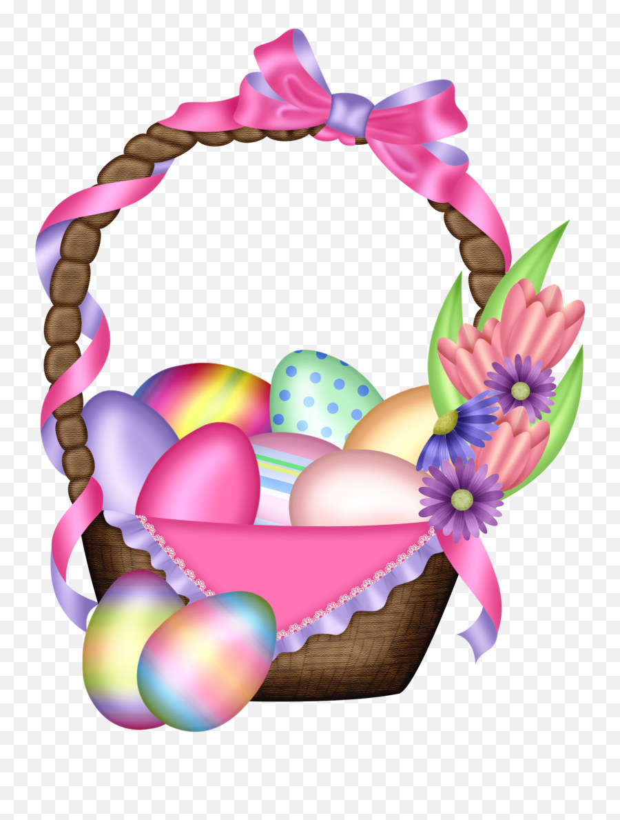 Easter Colorful Basket Transparent Png Emoji,Easter Basket Emoji