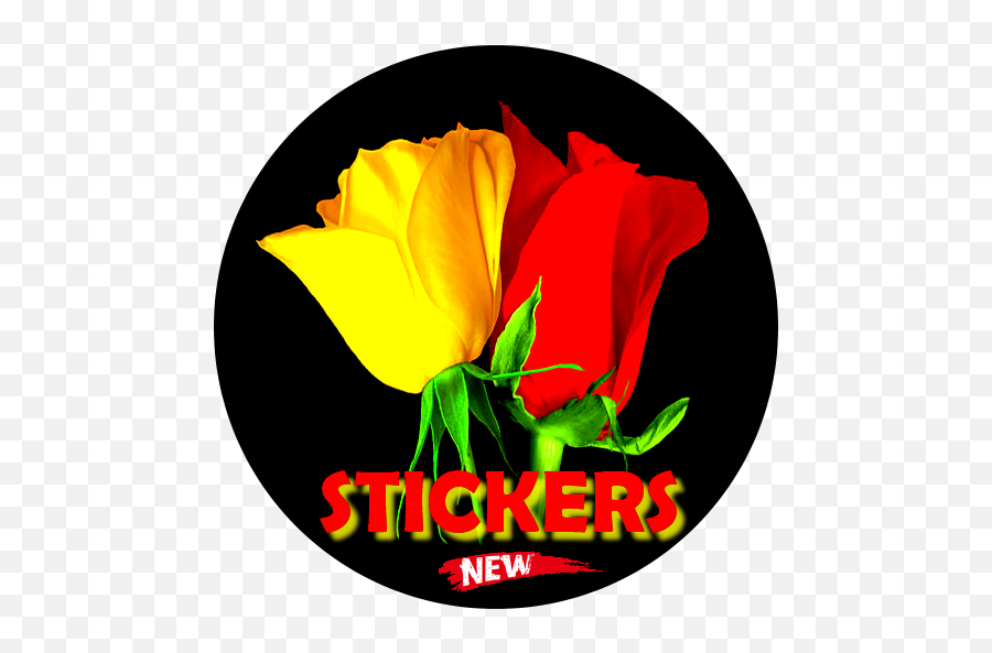 Roses Flowers Stickers Wastickerapps - Red And Yellow Roses Emoji,Goodnight Emoji Art