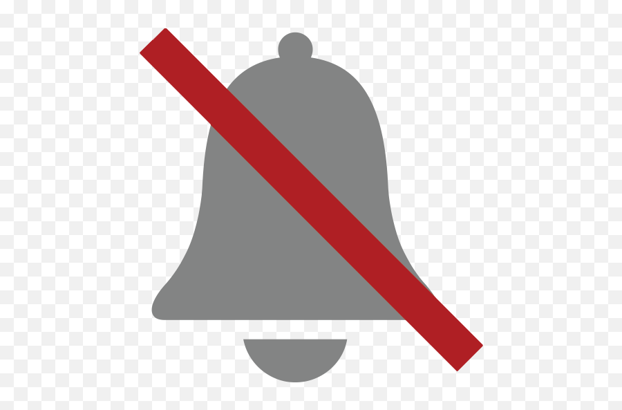 Bell With Cancellation Stroke Emoji,Bell Emoji Png