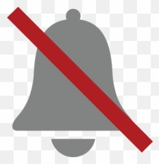 Bell With Cancellation Stroke Emoji,Bell Emoji Png