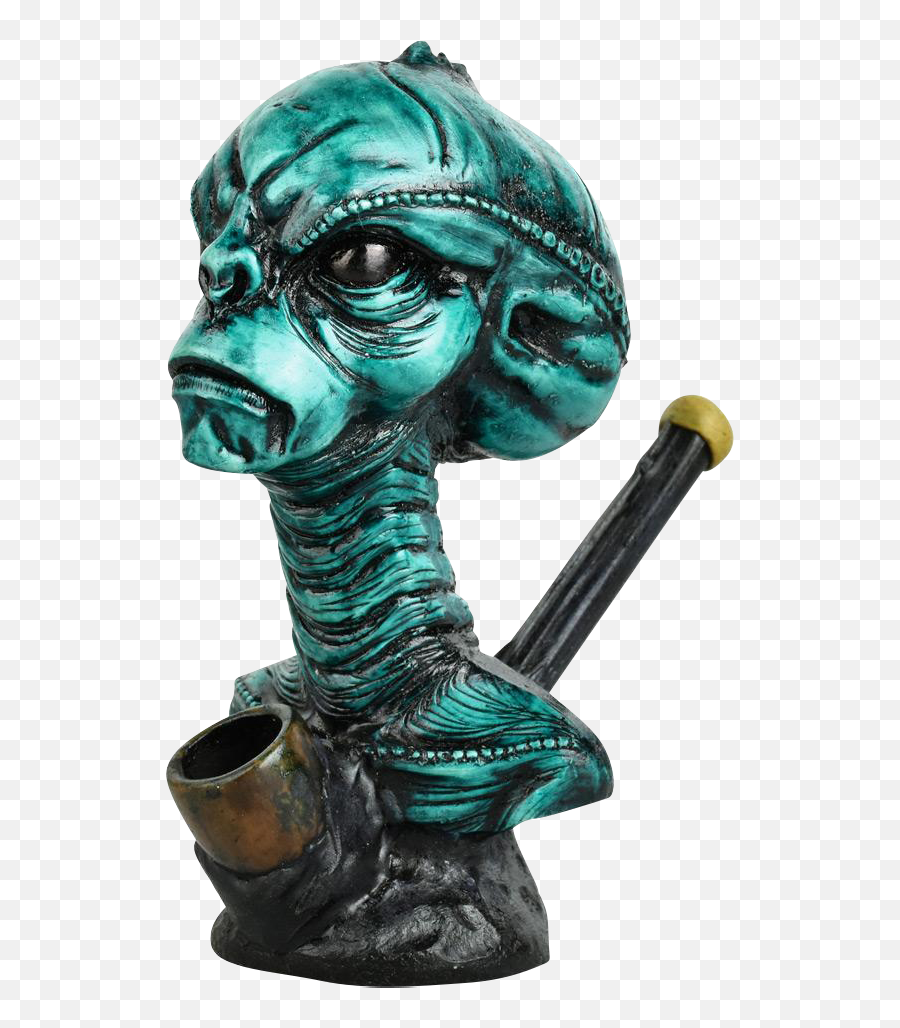 Arcturomorph Alien Head Hand Pipe Dry Pipes Emoji,Emoji With Smoke Coming Out Of Head