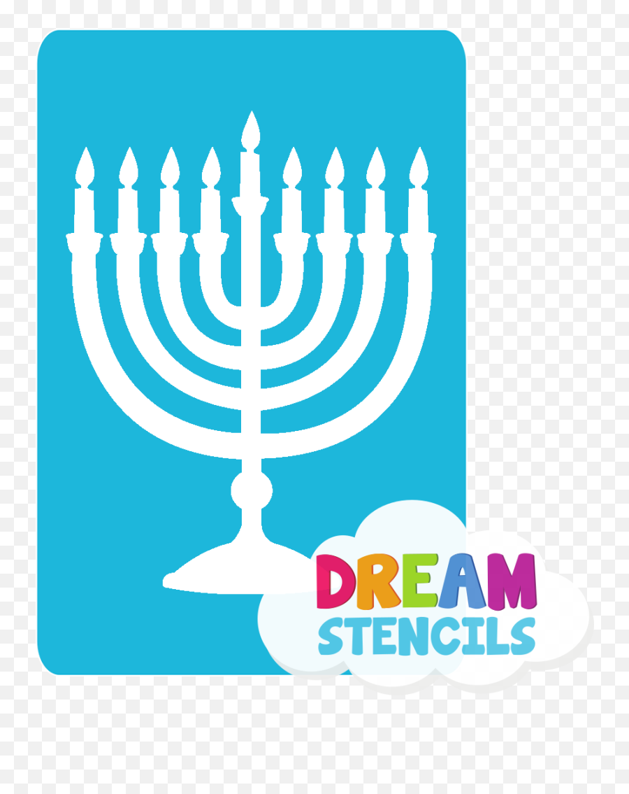 Menorah Glitter Tattoo Stencil - Hp37 5pc Pack Emoji,Hannakah Emoji