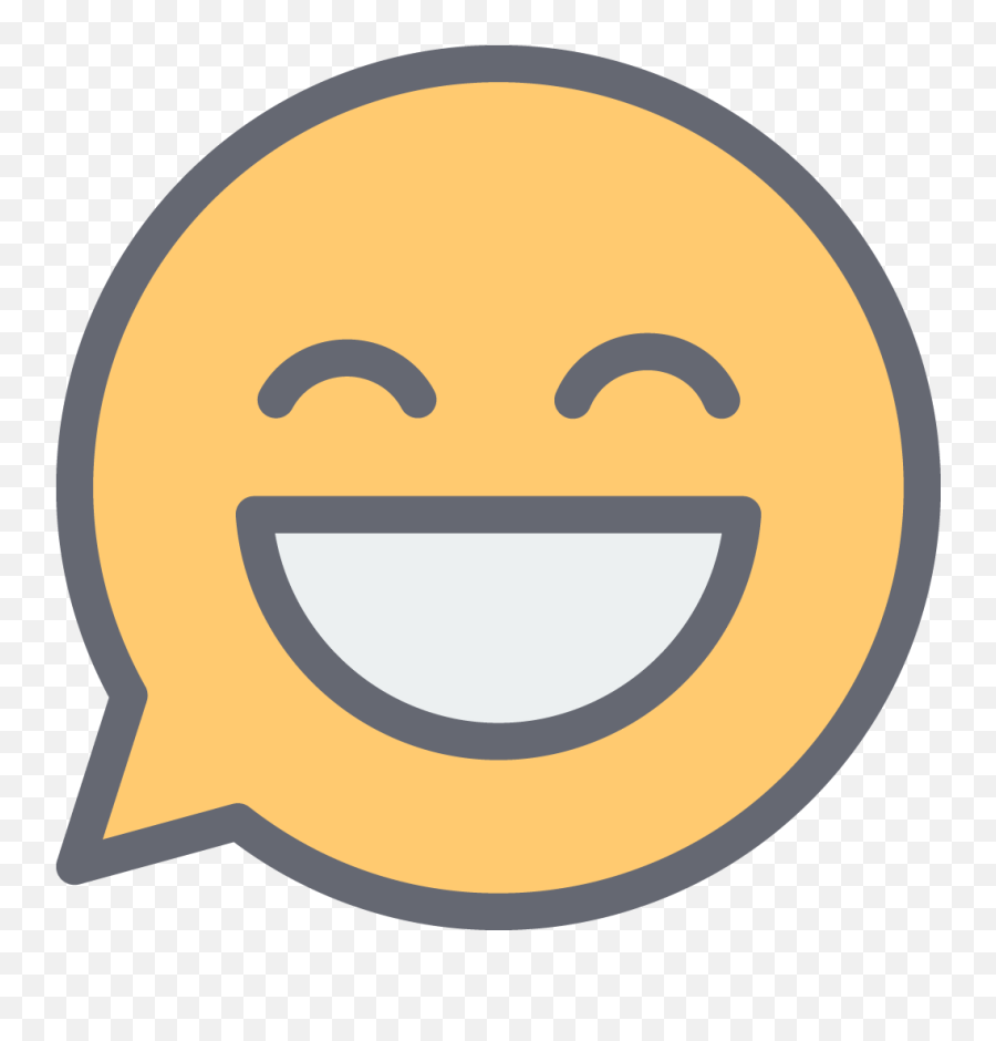 Bubble Smiley Free Icon Of Flat Line - Smiley Icone Png Emoji,Bubble Emoticon