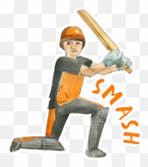 Cricket By Marcossoft - Sticker Maker For Whatsapp Emoji,Cricket Bat And Ball Emoji