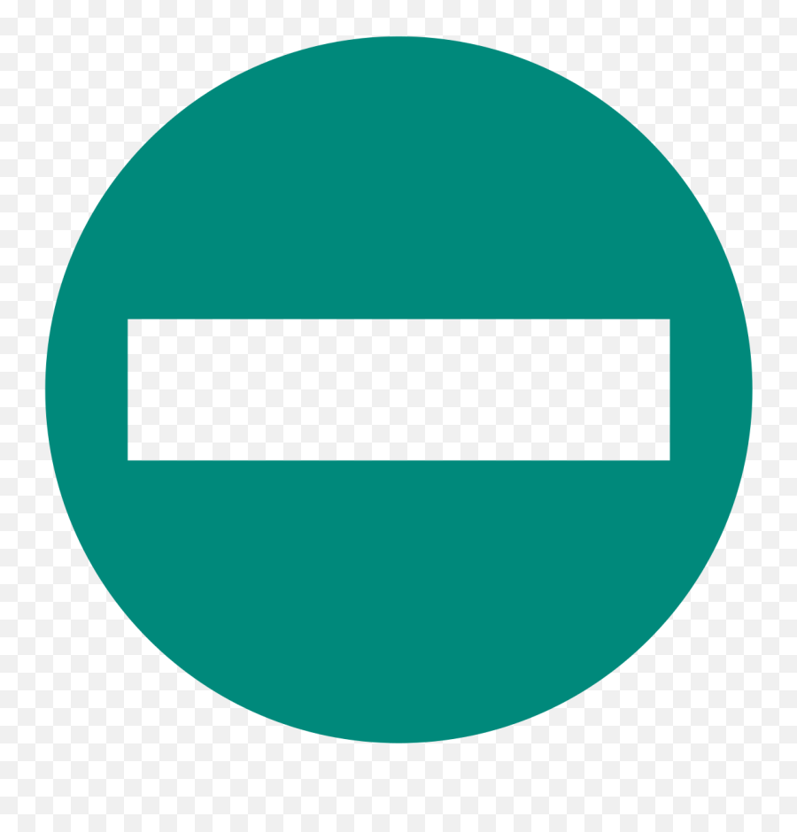 Eo Circle Teal No - Tate London Emoji,No Entry Sign Emoji