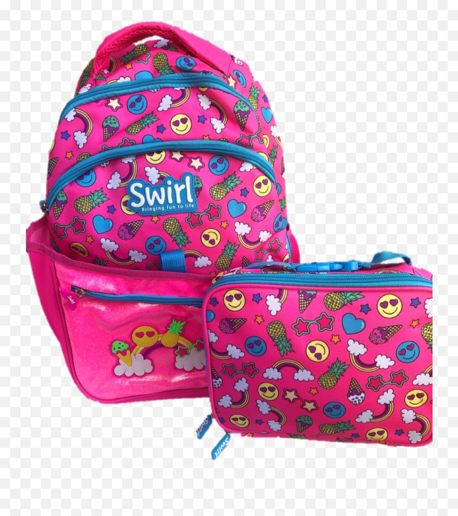 Swirl Emoji School Backpack And Lunch Cooler U2013 Swirl Sa Pty - For Teen,Zipper Emoji