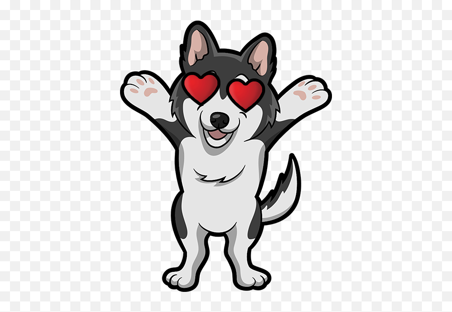 Husky Emoji U0026 Stickers Messages Sticker - 11 Husky Emoji Siberian Husky Husky Dog Emoji,Emoji Messages