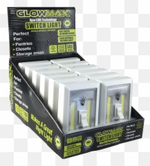 Glowmax 200 Lumen Cob Cordless Light Switch - Display Of 12 Box Emoji,Emoji Flashlight