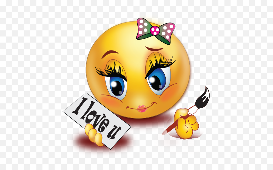 Emoji Cute Love Lovely Sticker - Happy,In Love Face Emoji