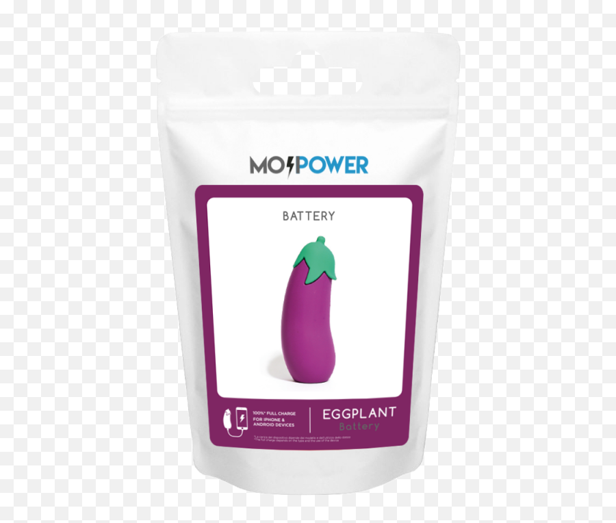 Mojipower Emoji Powerbanks Eggplant - Label,What Is An Eggplant Emoji