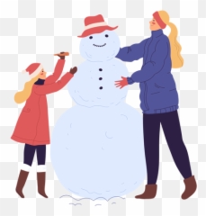 Transparent Png Svg Vector File - Playing In The Snow Emoji,Snowman Emoji With Snow