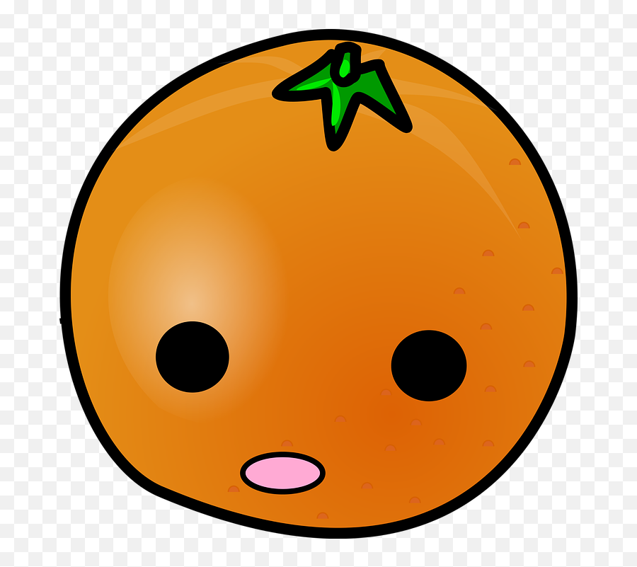 Oranges Fruit Eyes Food Face Orange Mouth Plant - Cartoon Orange With Face Png Emoji,Animated Sad Emoji