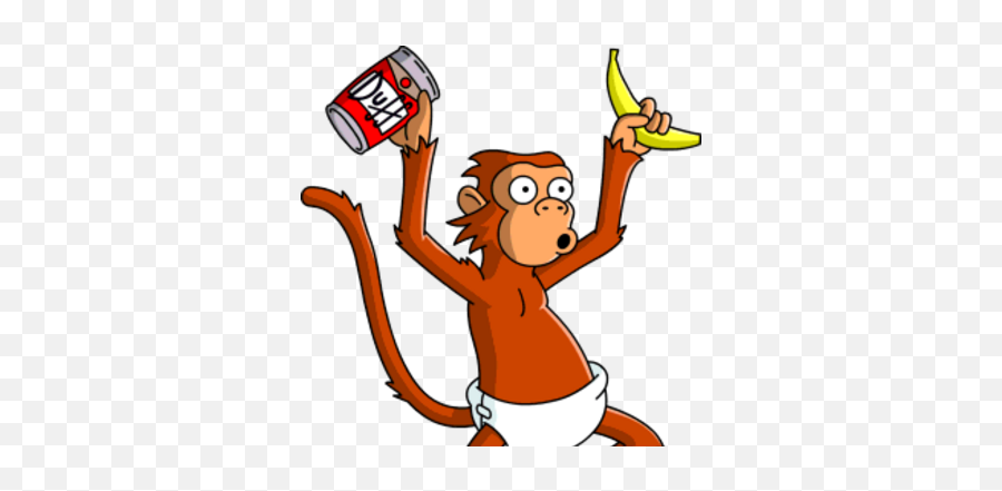 Mojo The Helper Monkey - Simpson Krusty The Monkey Emoji,Emotion Pets Monkey