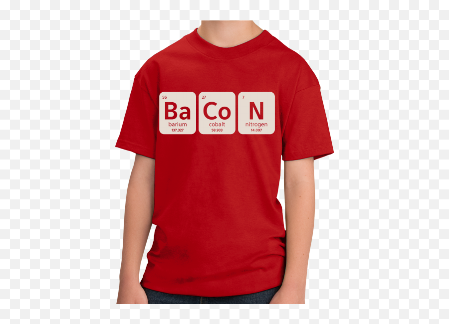 Elements Of Bacon - Bacon Lover Funny Bbq Fan Pork Humor T Baseball Catcher T Shirt Emoji,Nerd Elements And Emotions